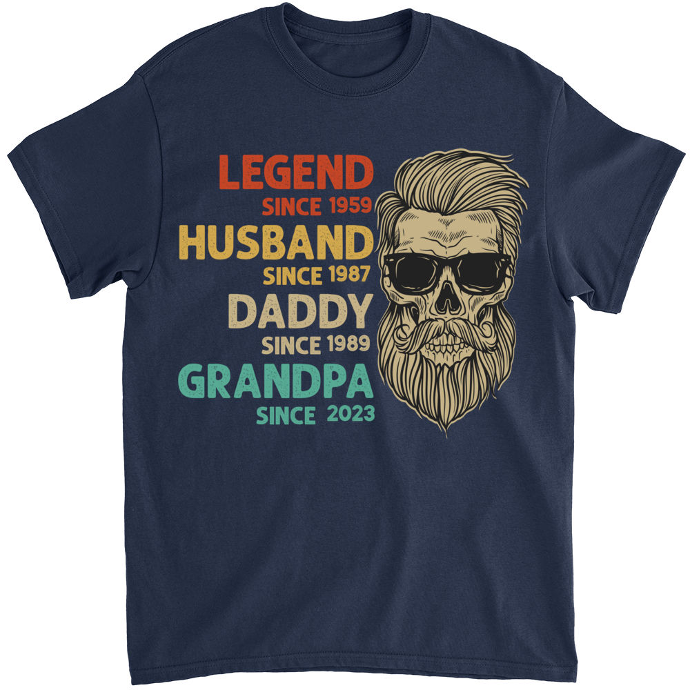 Personalized Dad Grandpa Shirt, Husband Father Grandpa Legend Fathers Day  Gift - Bring Your Ideas, Thoughts And Imaginations Into Reality Today