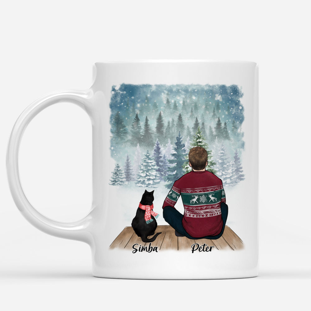 Man and Cats Personalized Mug - The Year I Got To Be A Stay At Home Cat Dad_1