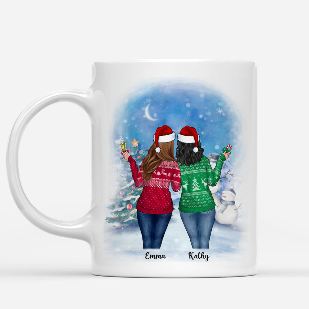 Personalized Mug - Christmas Mug Up to 5 Girl - There is No Greater Gift Than Friendship_1