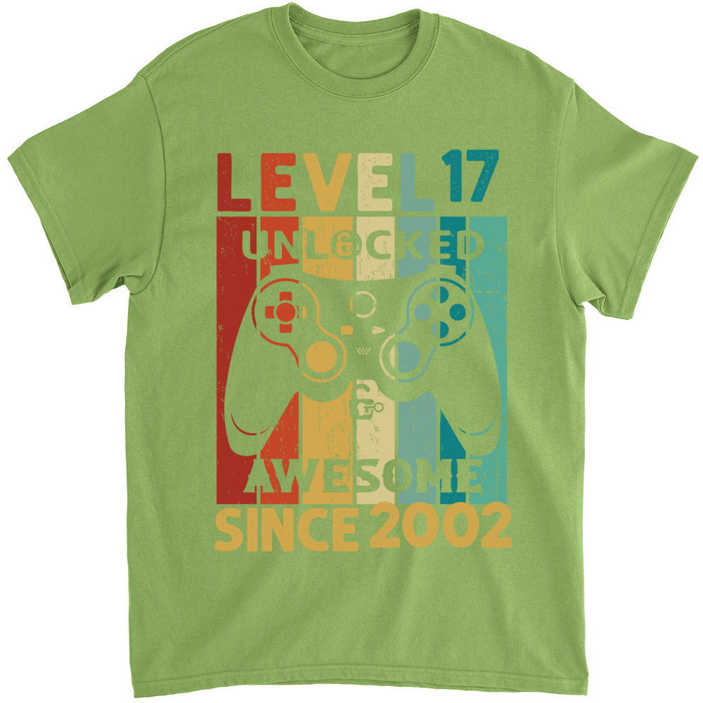 Father's day 2023 - Level 17 Unlocked Shirt 17th Birthday Boy 