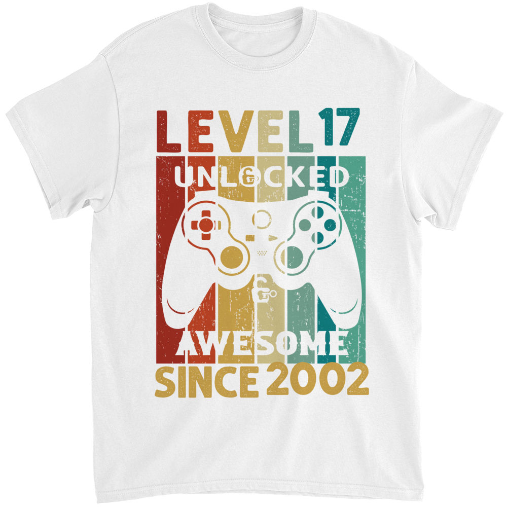 Father's day 2023 - Level 17 Unlocked Shirt 17th Birthday Boy 