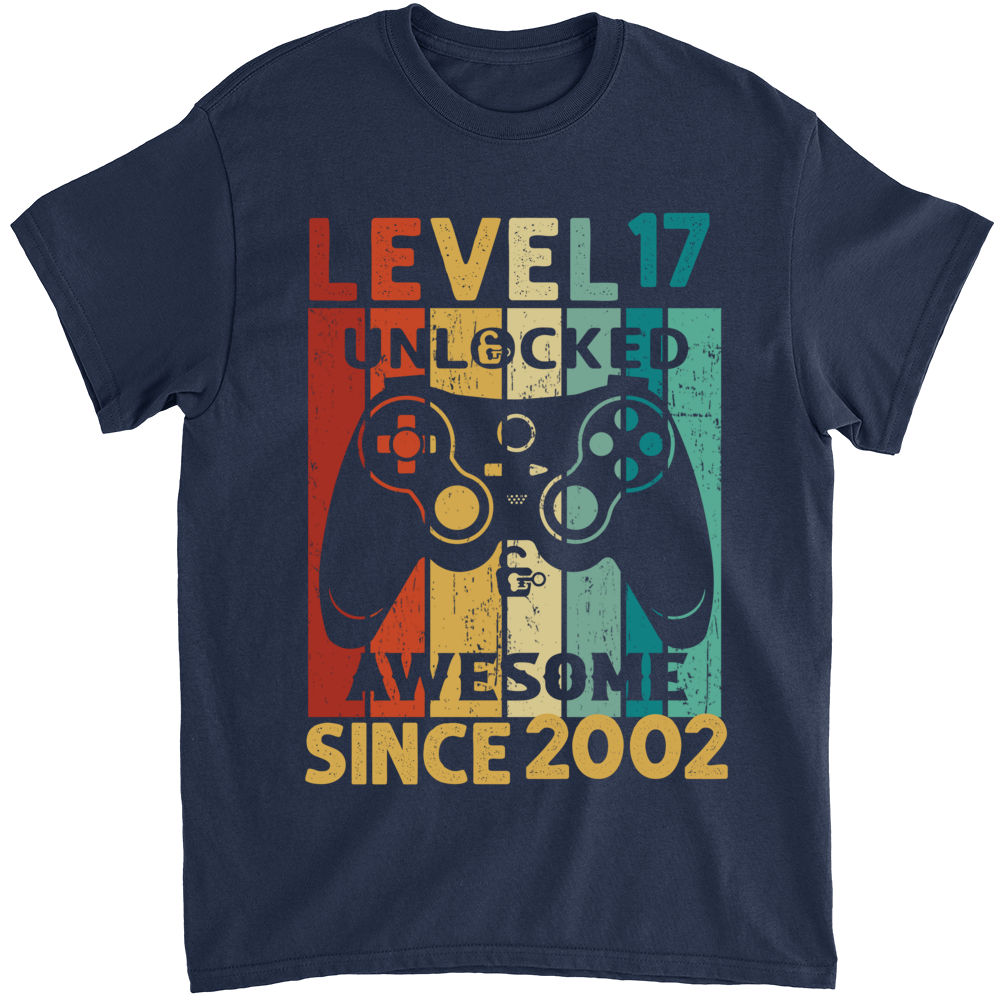 Father's day 2023 - Level 17 Unlocked Shirt 17th Birthday Boy 