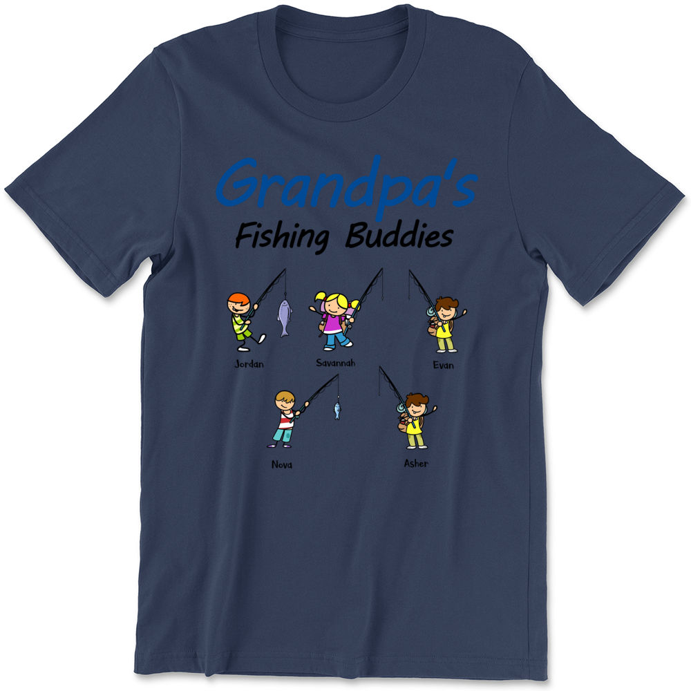 Father's Day Shirt - Personalized Happy Father's Day Shirt, Fishing Buddies  Shirts, Gift For New Dad, Father's Birthday Gift 32308