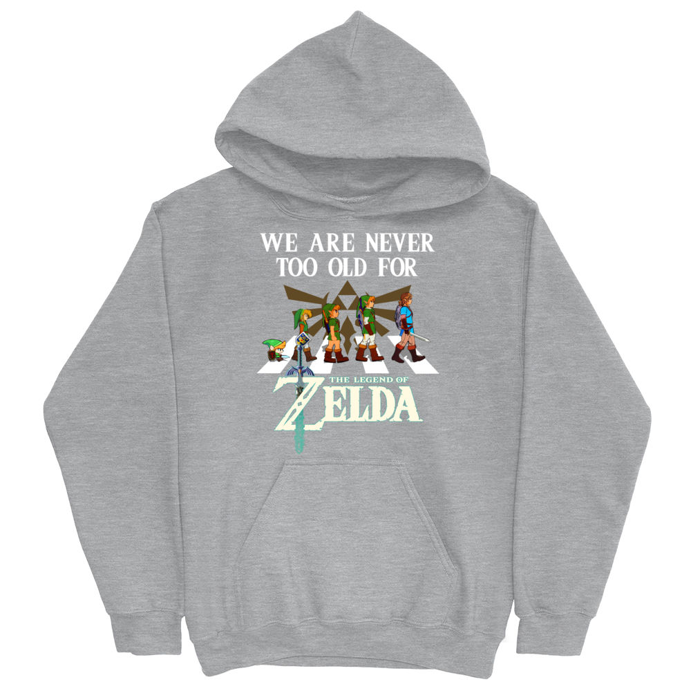 Legend Of Zelda Shirt, Breath Of The Wild Sweatshirt, We Are Never Too Old  For Zelda Merch - Seontee