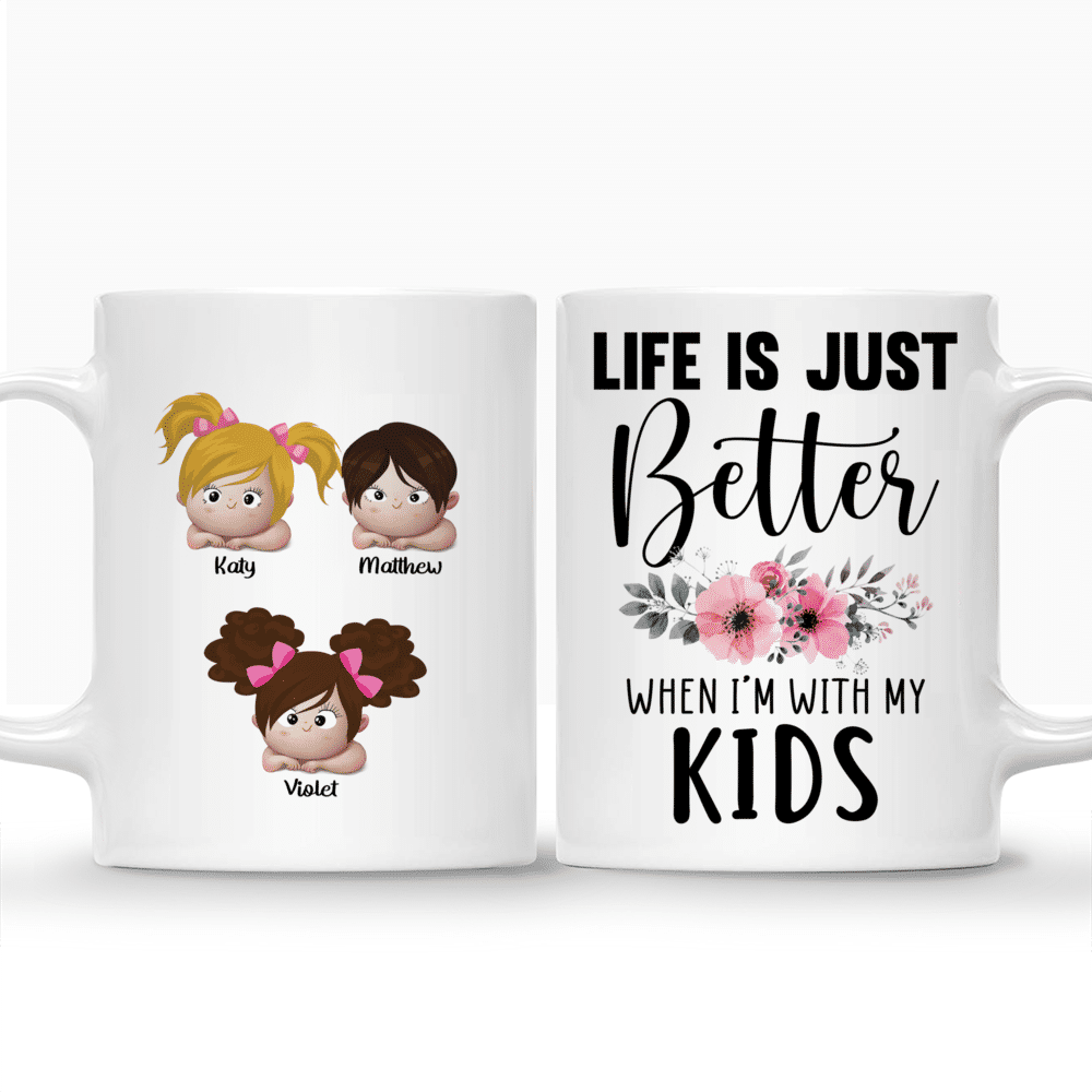 Personalized Family Mug - Life Is Just Better with Grandkids_3