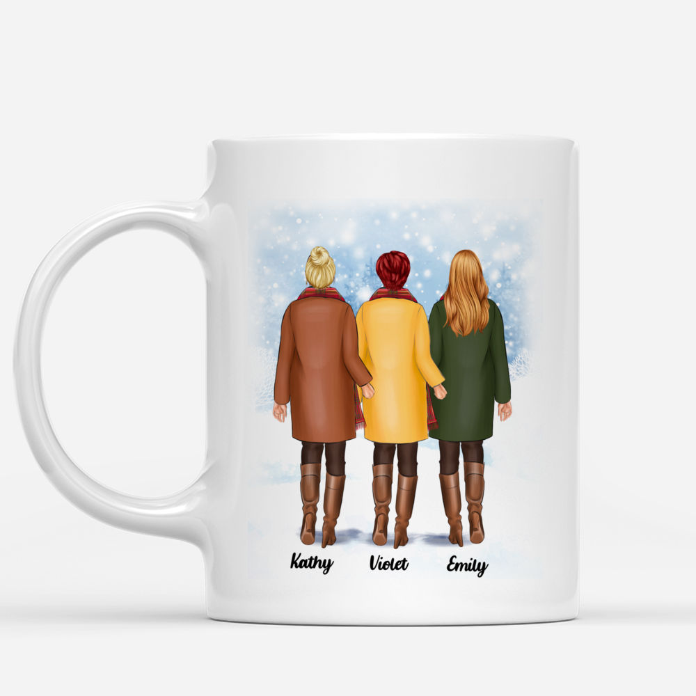 Personalized Mug - Girls Wearing Coats - Im pretty sure we are more than Best Friends. We are like a really small gang (Up to 5 Girls)_1