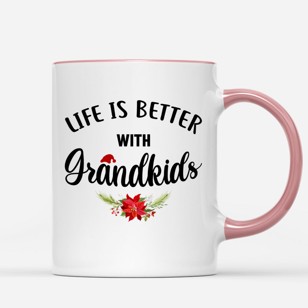 Custom Christmas Mug - Life is Better with Grandkids_2