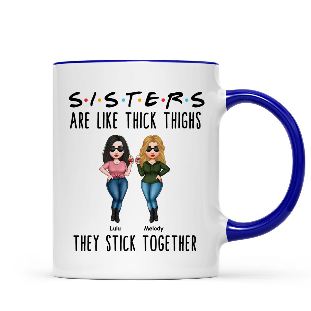 ThisWear Best Friends Gifts Best Friends are Like Chubby Thighs They Stick  Together Funny Gifts for Best Friend Birthday 11 ounce 2 Pack Coffee Mugs