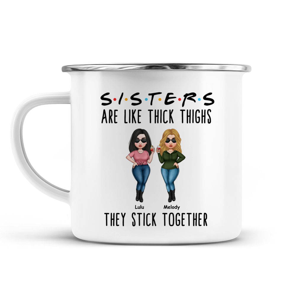 ThisWear Best Friends Gifts Best Friends are Like Chubby Thighs They Stick  Together Funny Gifts for Best Friend Birthday 11 ounce 2 Pack Coffee Mugs