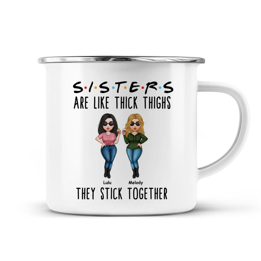 ThisWear Best Friends Gifts Best Friends are Like Chubby Thighs They Stick  Together Funny Gifts for Best Friend Birthday 11 ounce 2 Pack Coffee Mugs