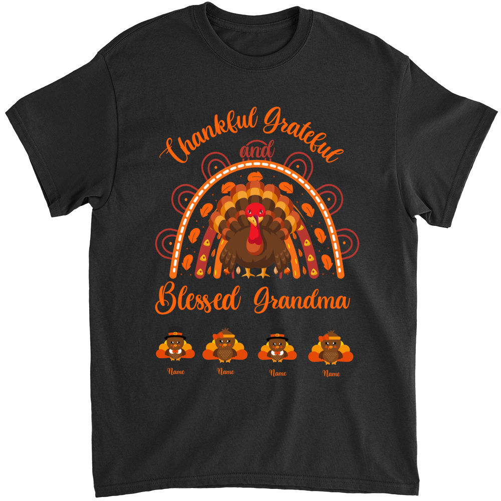 Thankful Grateful Blessed Nana Turkey Thanksgiving Day Gift T-Shirt Thankful Grateful Blessed Nana Turkey Thanksgiving Day Gift T-Shirt