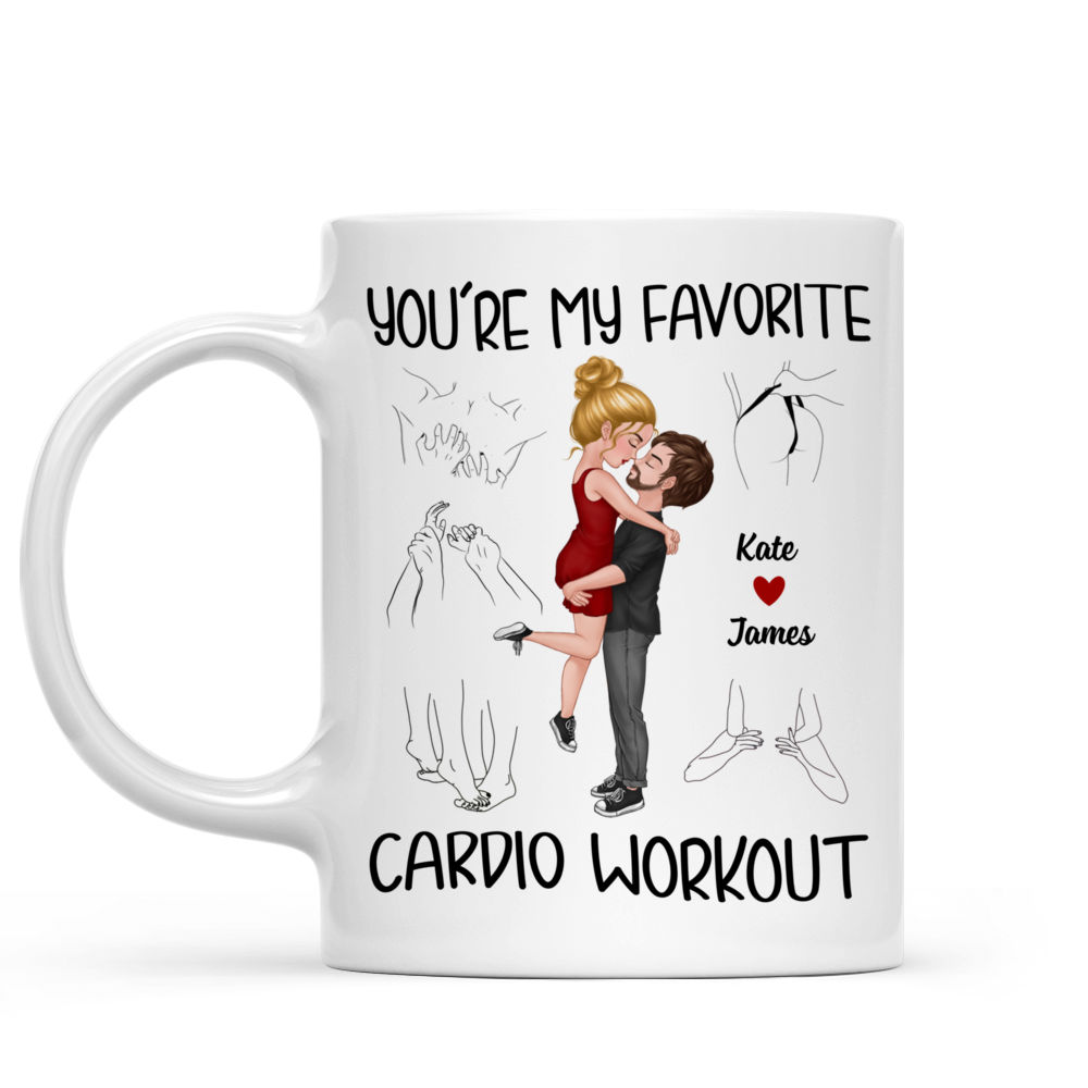 Gift For Couples - You're My Favorite Cardio Workout -  Gift For Her/Him - Valentine's Day Gifts, Couple Mug - Personalized Mug_1