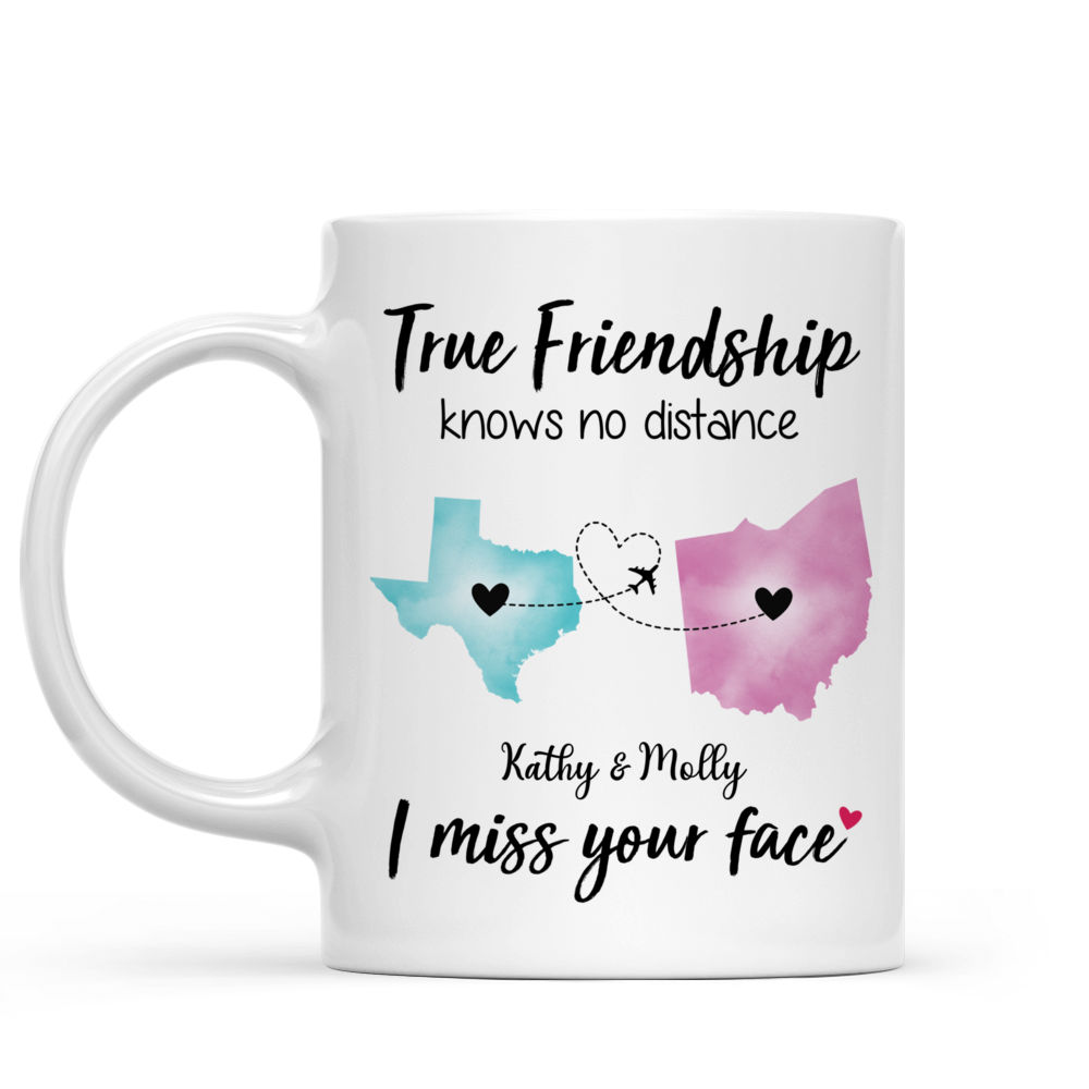 Personalized Mug - Best friends Gifts - Friendship Knows No