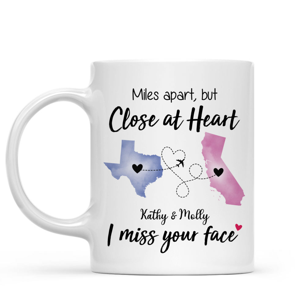 Personalized Long Distance Relationship Gift Coffee Mug