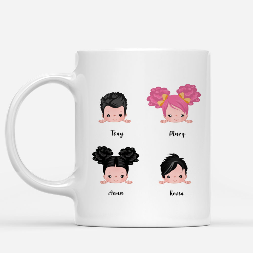 Personalized Mug - Up to 9 Kids - When God Made Grandkids He Gave Me The Best_1