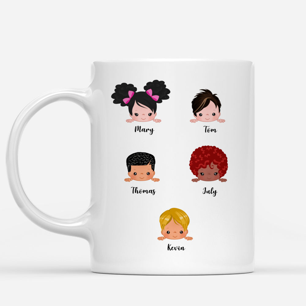 Personalized Mug - Up to 9 Kids - I Love My Grandkids To The Moon & Back_1