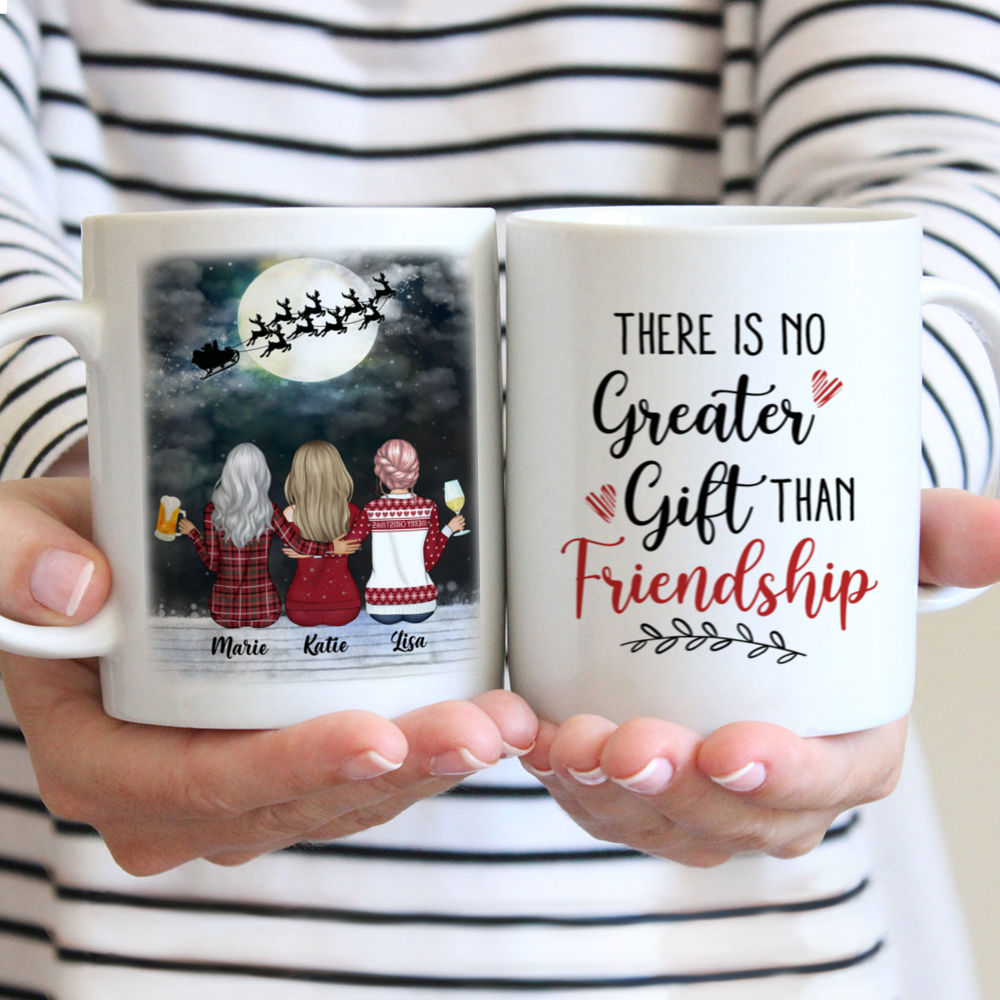 There No Greater Gift Than Friendship - Personalized Mason Jar Cup