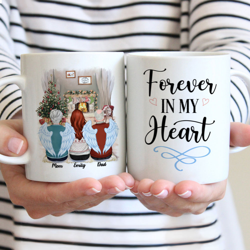 Personalized Mug - Christmas Memorial Mug - Forever In My Heart