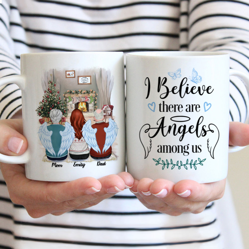 Christmas Memorial Mug - I Believe There are Angels Among Us