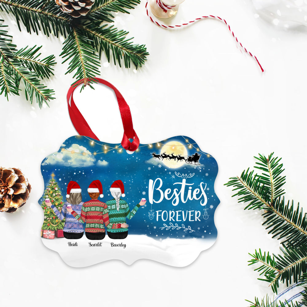 Personalized Ornament - Xmas Ornament - Besties Forever - Personalized Ornament_2