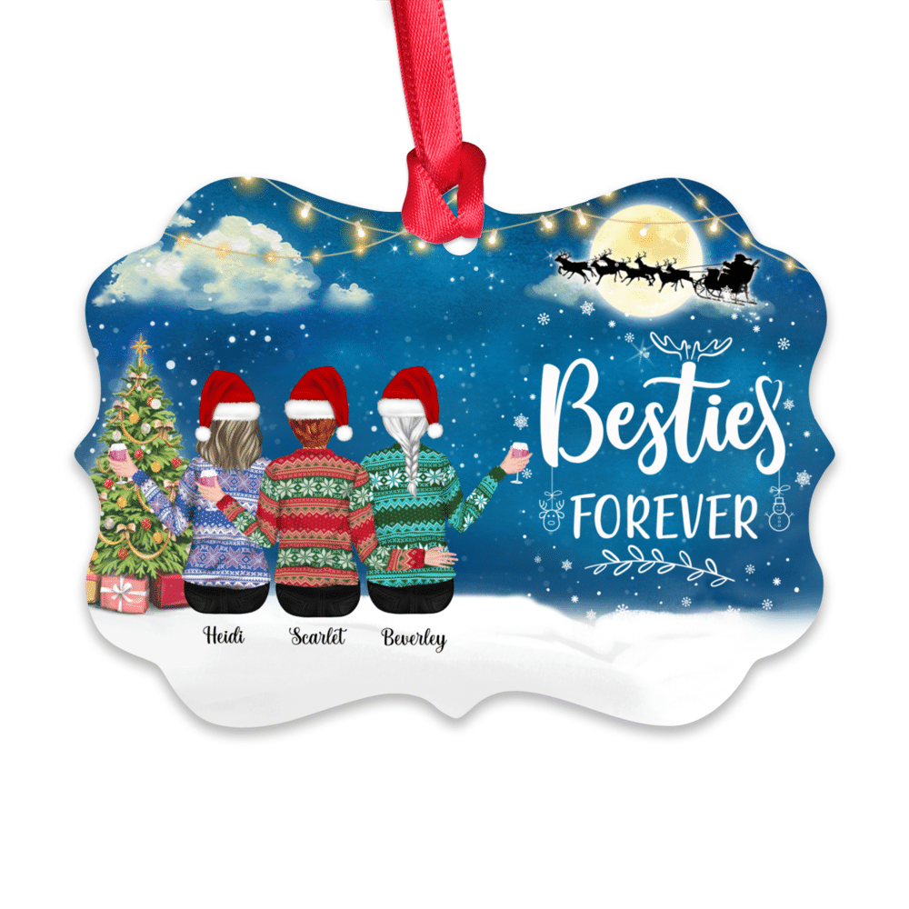 Personalized Ornament - Xmas Ornament - Besties Forever - Personalized Ornament_1