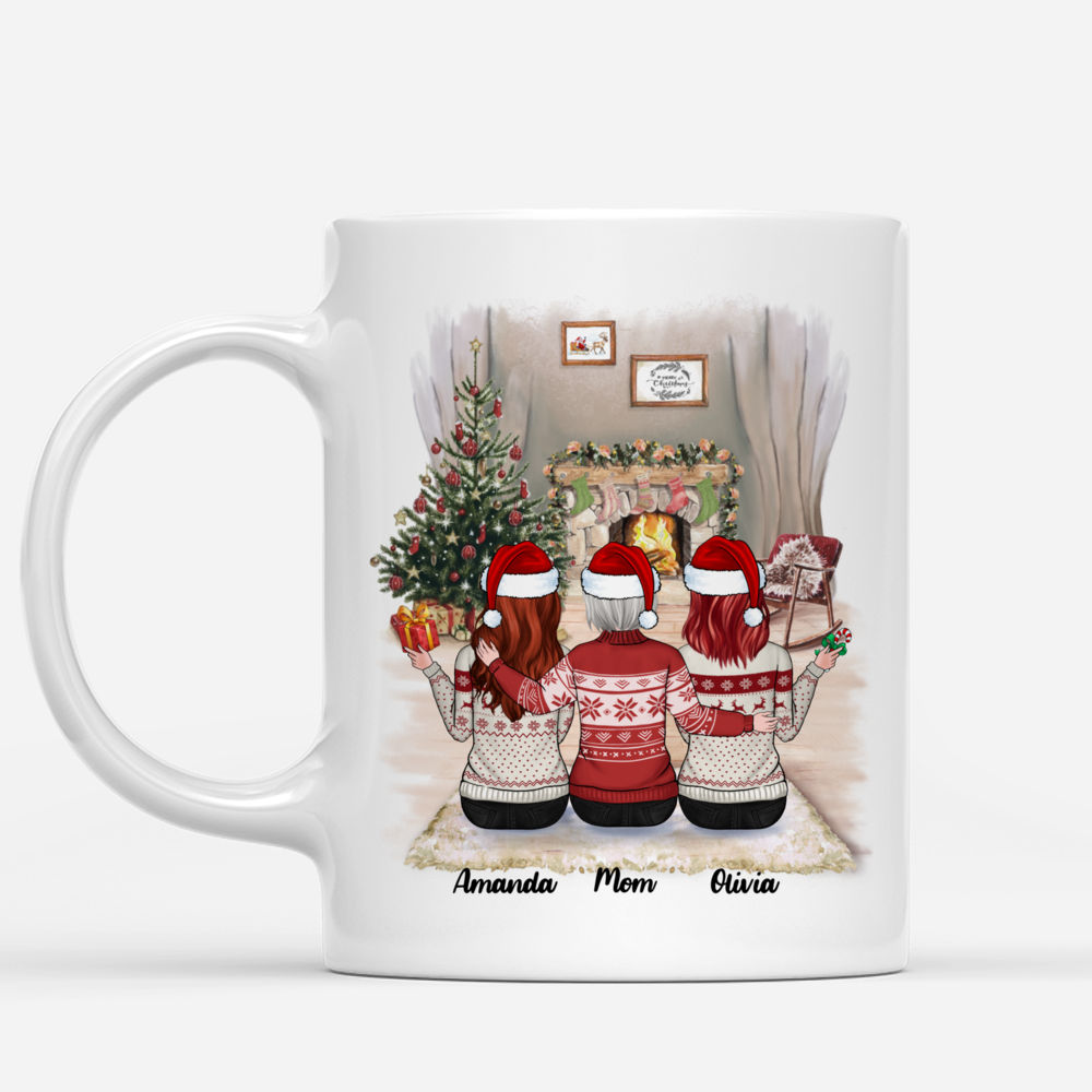 Personalized Mug - Mother & Daughter Xmas - The Love Between A Mother And Daughters Is Forever_1