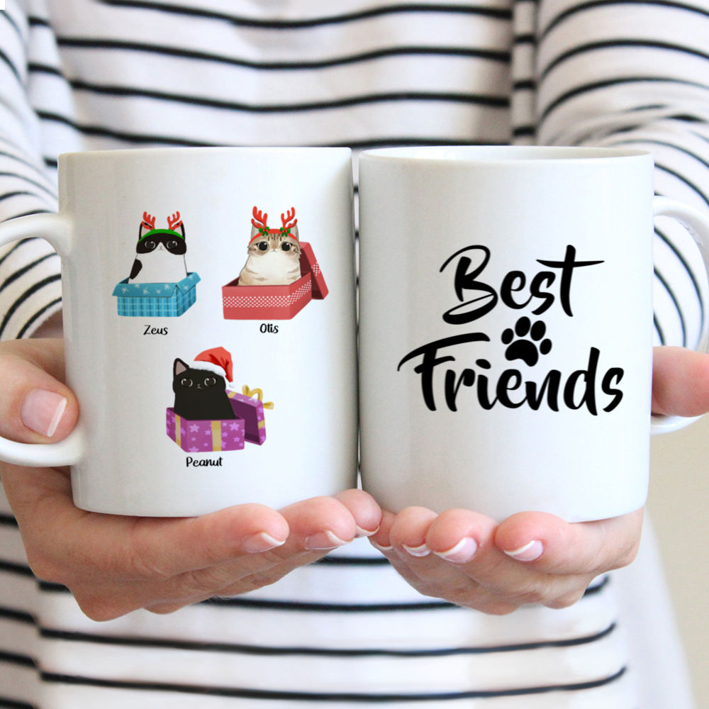 Personalized Mug - Cat Christmas - Best Friends
