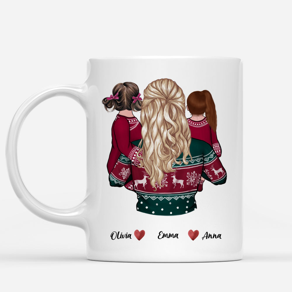 Personalized Mug - Mother & Kids - Happiness Is being a Mom_1