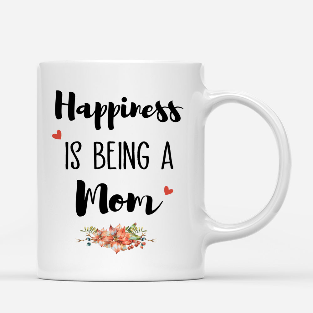 Mother & Kids - Happiness Is being a Mom - Personalized Mug_2