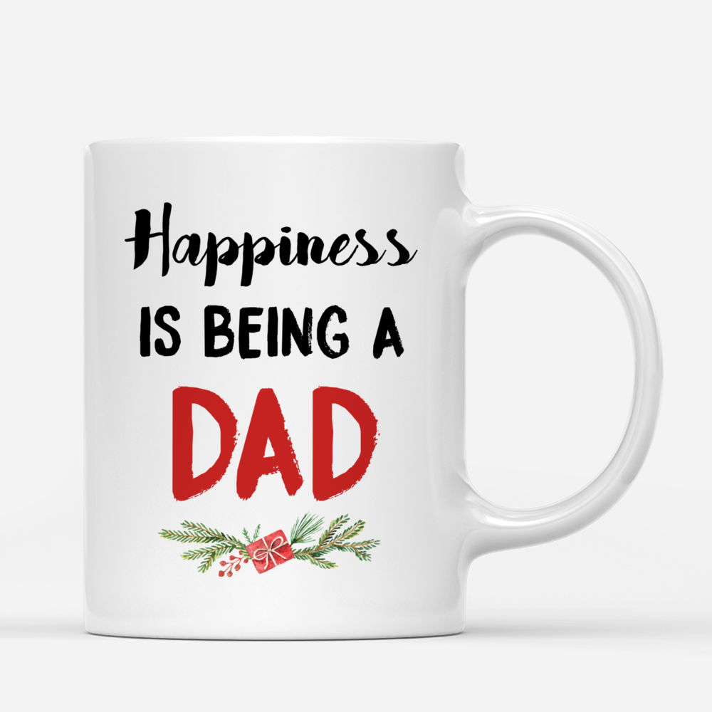 Personalized Mug - Father & Kids - Happiness Is being a Dad_2