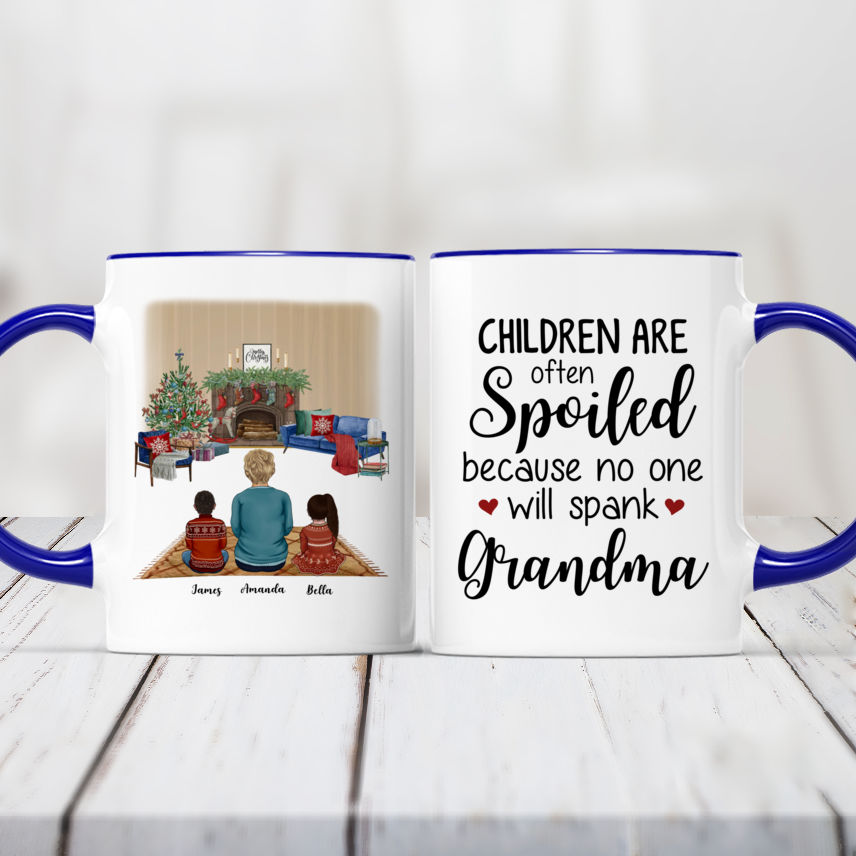 Patriotic Doodle 4th Of July Mamaw And Grandkid CTH01 Mug