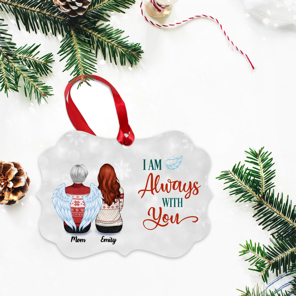 Personalized Ornament - I Am Always With You (Up to 4 People - Silver BG)_2