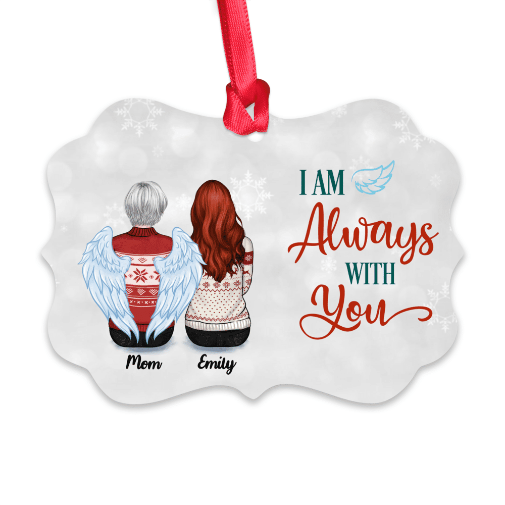 Personalized Ornament - I Am Always With You (Up to 4 People - Silver BG)_1