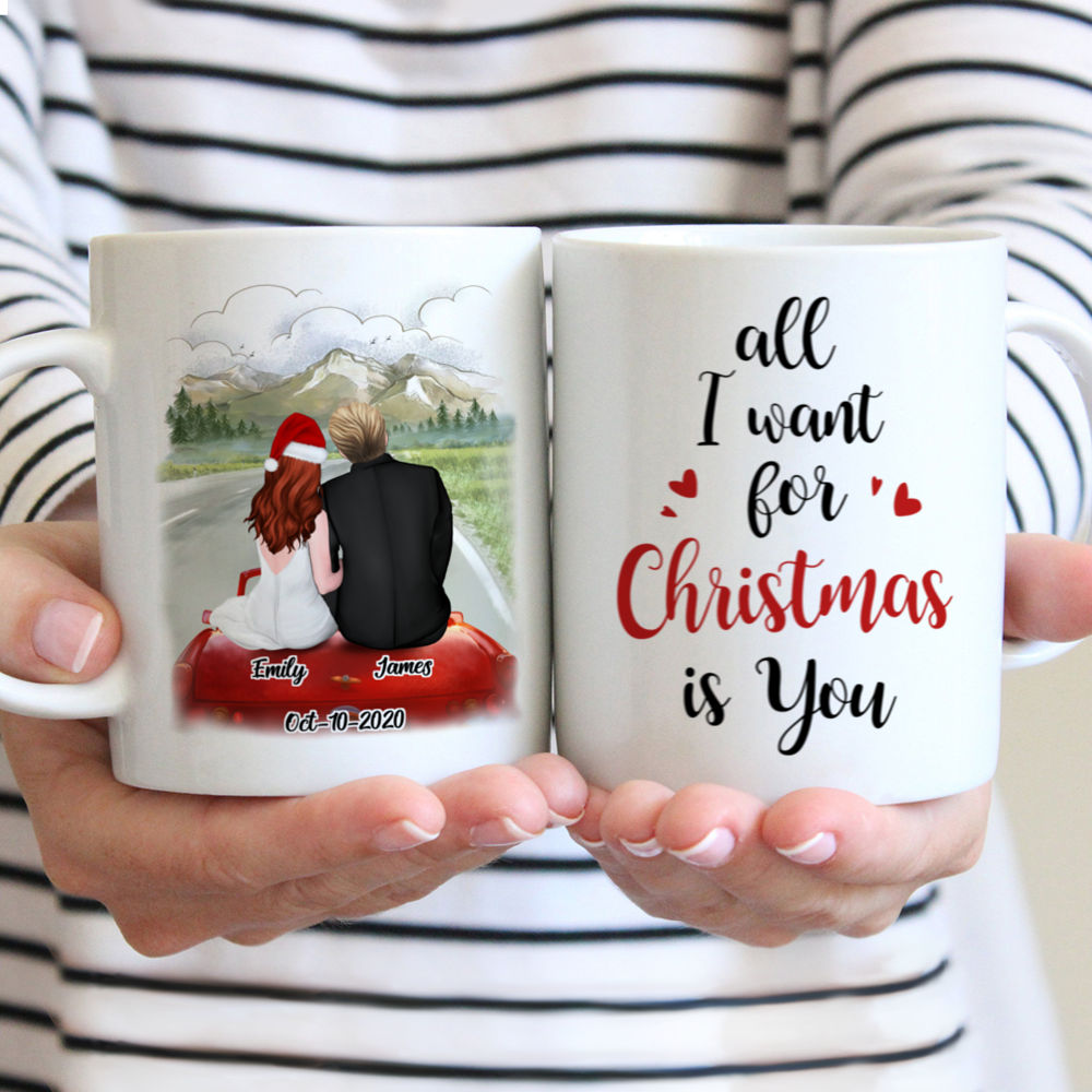 Personalized Mug - First Christmas - All I Want For Christmas Is You - Valentine's Day Gifts, Couple Gifts, Gifts For Her, Him