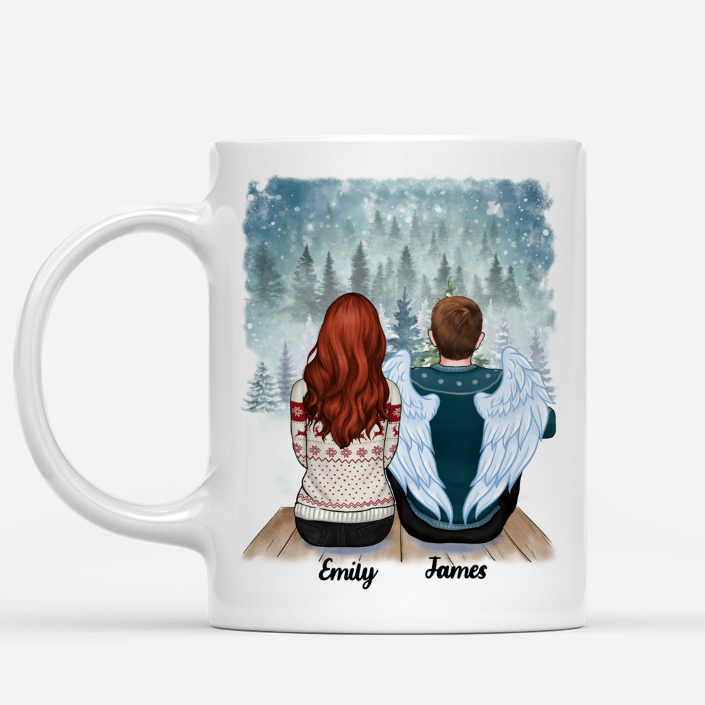 Memorial Mug - Snow - Your Wings Were Ready But My Heart Was Not - Personalized Mug_1