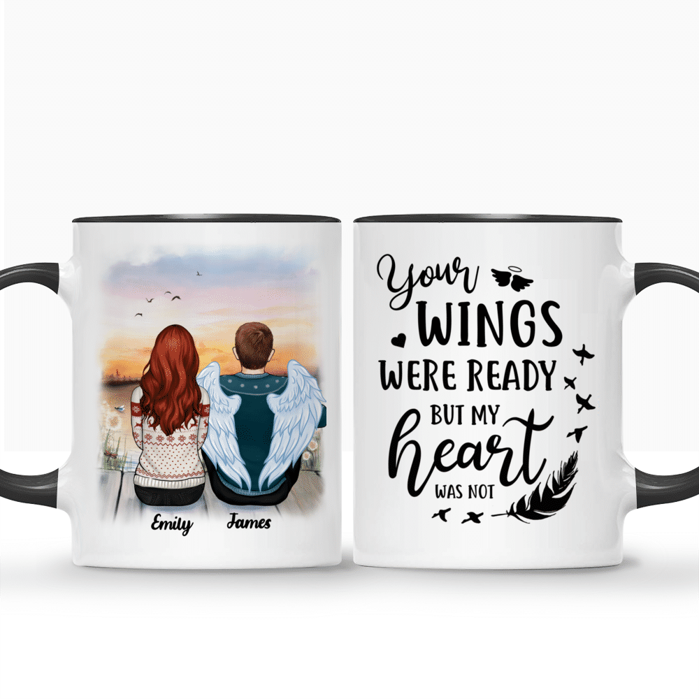 Memorial Personalized Mug - Your Wings Were Ready But My Heart Was Not_3