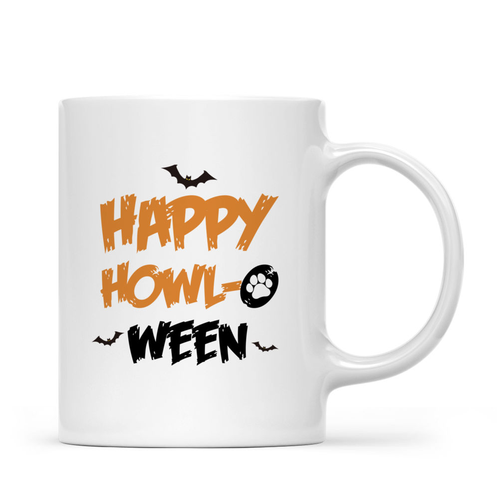 Halloween Dog Mug - Fantasy Bulldog Scarecrow in Pumpkin Field Halloween Dog Mug - Mug_2