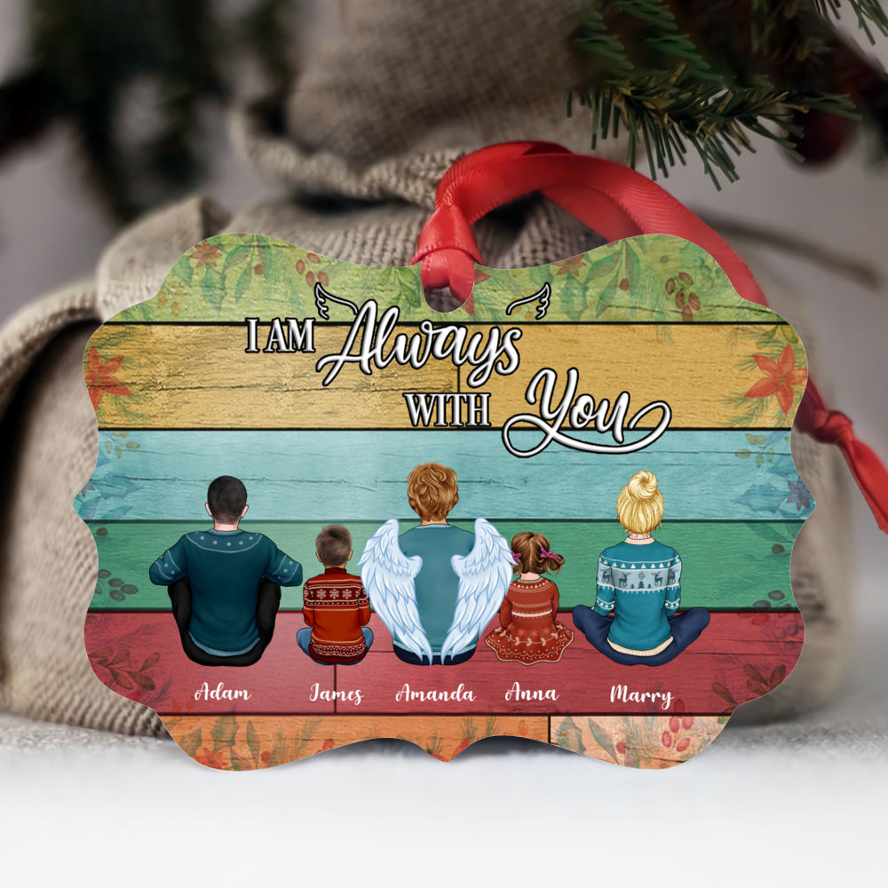 Personalized Ornament - Grandma & Grandchildren - I Am Always With You Ornament Xmas