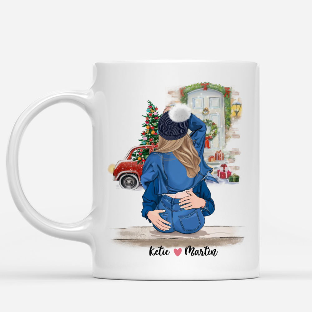 Personalized Mug - Hugging Couple Christmas - All I Want For Christmas Is You - Valentine's Day Gifts, Couple Gifts, Valentine Mug, Gifts For Her, Him_1