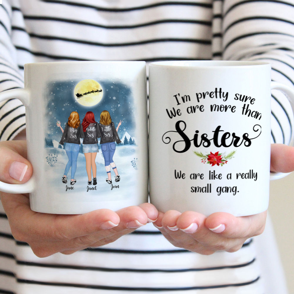 Personalized Mug - Up to 5 Women - Im pretty sure we are more than best friends. We are like a really small gang.- Blue Sky