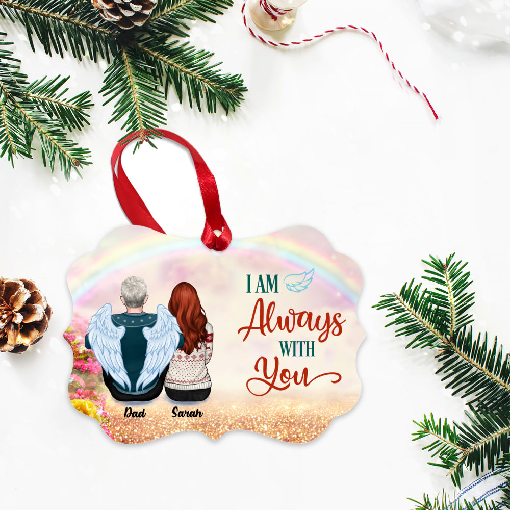 Family Memorial Ornament - I Am Always With You (Up to 4 People - Heaven BG)_2