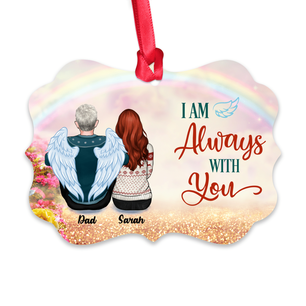 Family Memorial Ornament - I Am Always With You (Up to 4 People - Heaven BG)_1