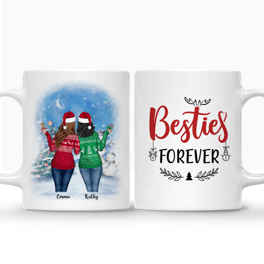 Personalized Mug - Christmas Mug Up to 5 Girl - Besties Forever_3