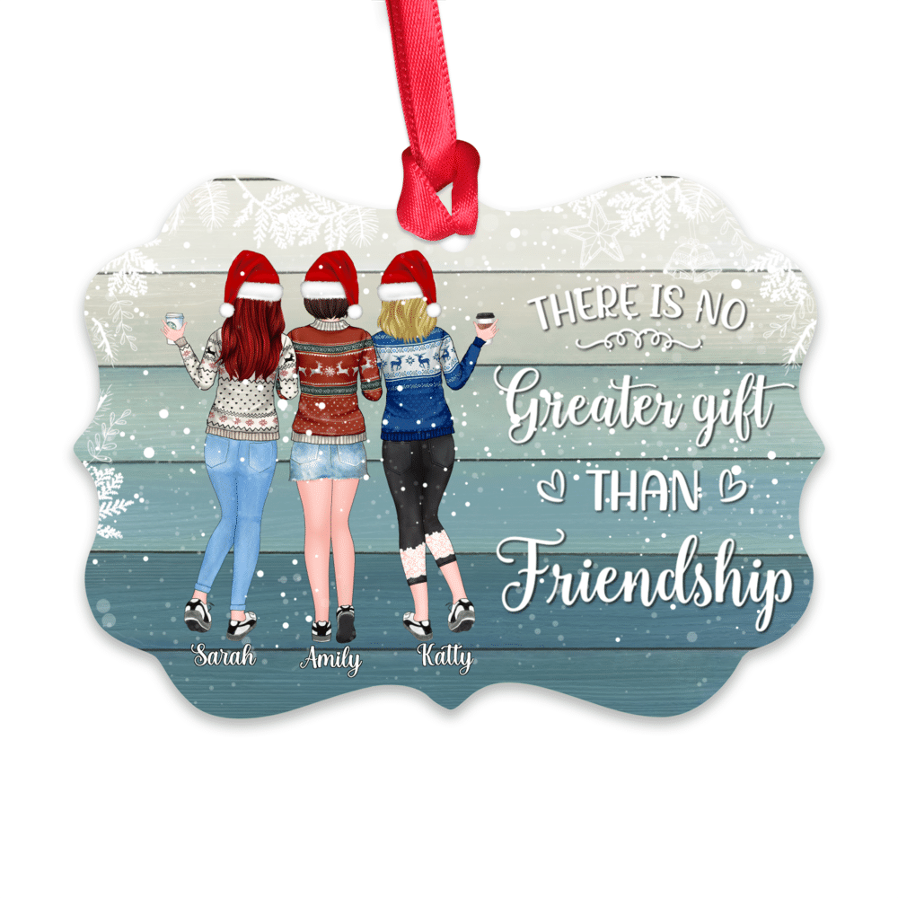 Up to 5 Women - There is no greater gift than friendship - Ornament (BG4) - Personalized Ornament_1