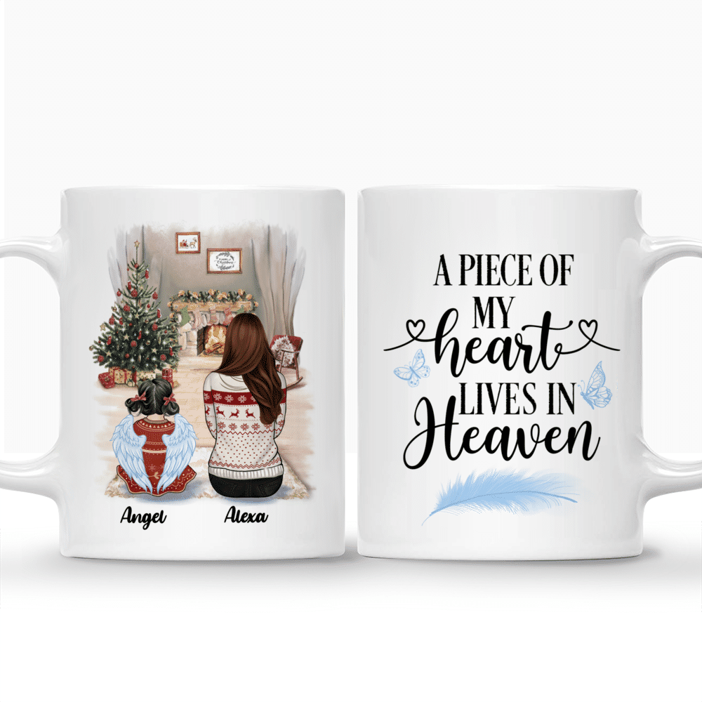 Personalized Mug - Memorial Mug - A Piece Of My Heart In Heaven_3