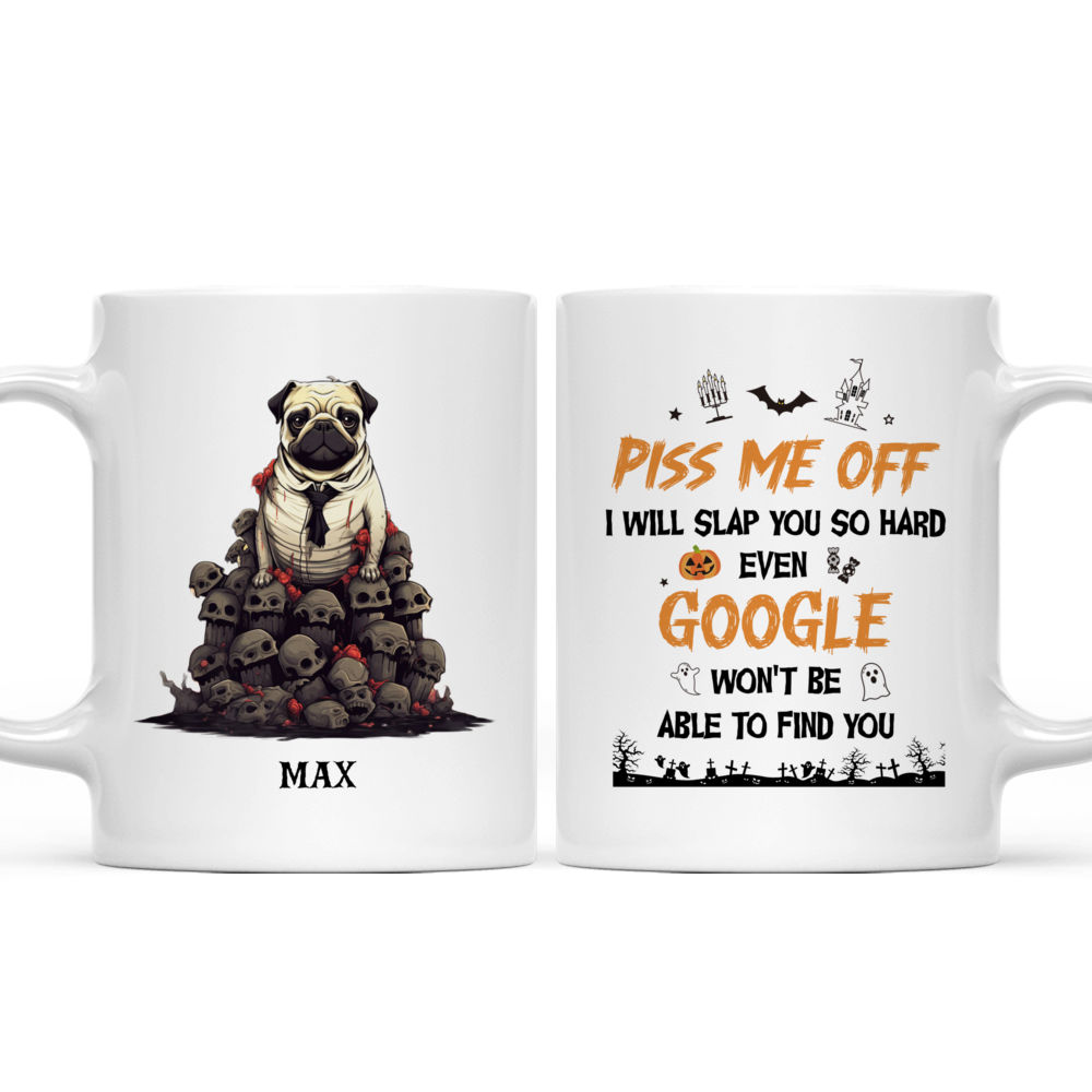 Halloween Dog Mug - Pug Dracula Dog Mug - Mug_3