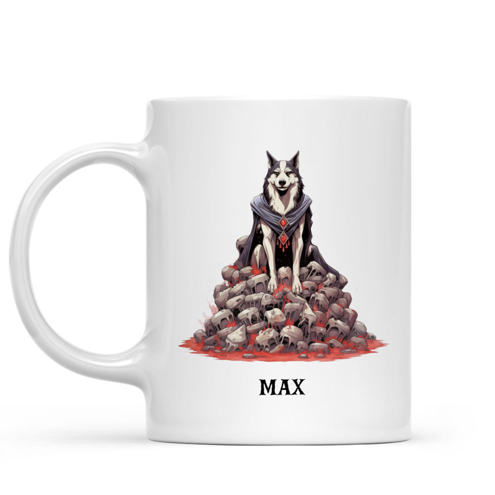 Halloween Dog Mug - Happy Siberian Husky Dracula Dog Halloween Mug - Mug_1