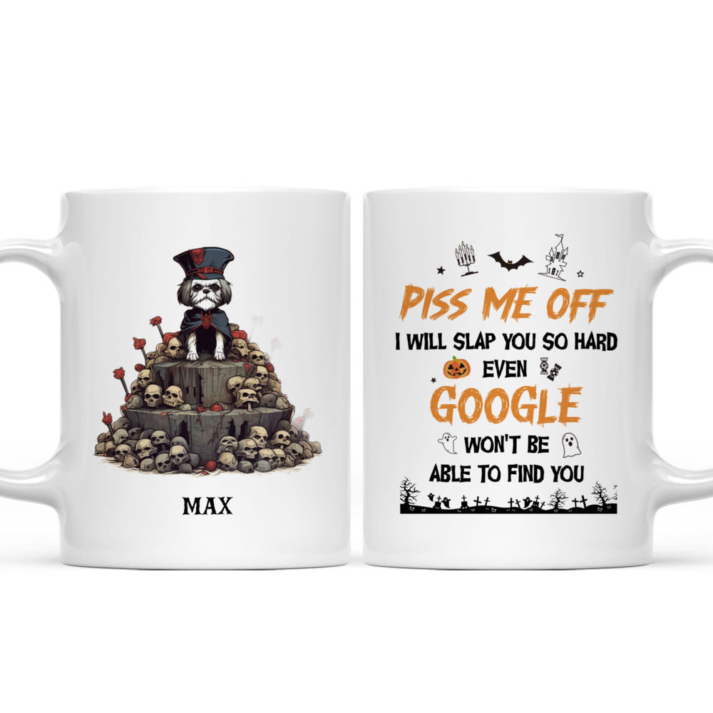 Halloween Dog Mug - Shih Tzu Dog Dracula Halloween Mug - Mug_3