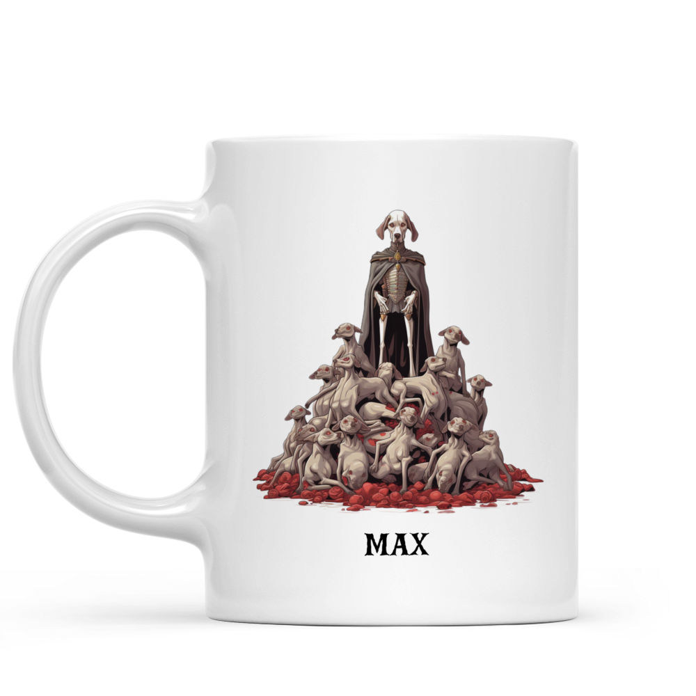 Halloween Dog Mug - Spooky Weimaraner Dracula Dog Halloween Mug - Mug_1