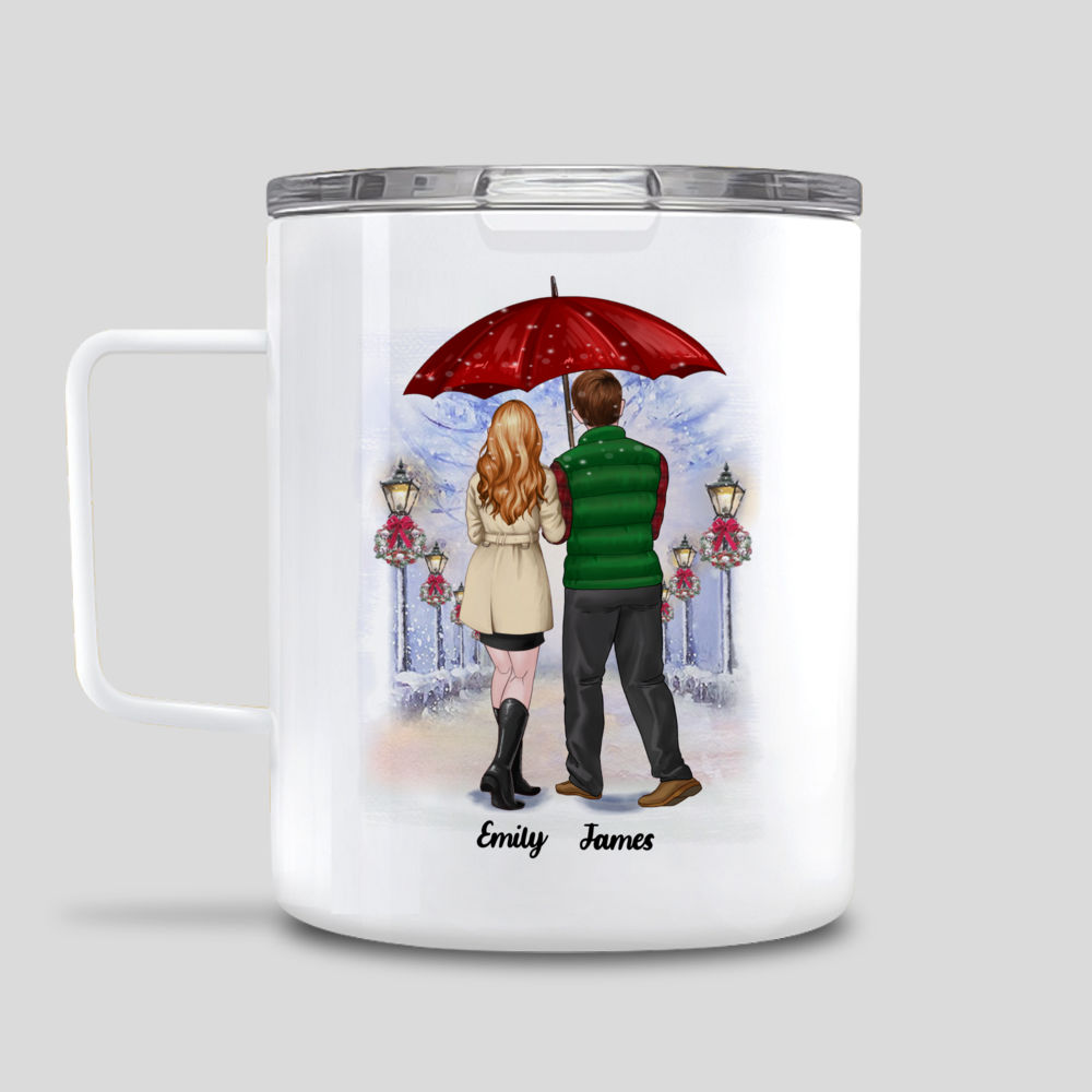 Couples Travel Mug-couples Tumbler couples Mug-2 Pack Set-funny Lover Mug-lovers  Travel Mug-lover Tumbler-coffee and Donut, Better Together 